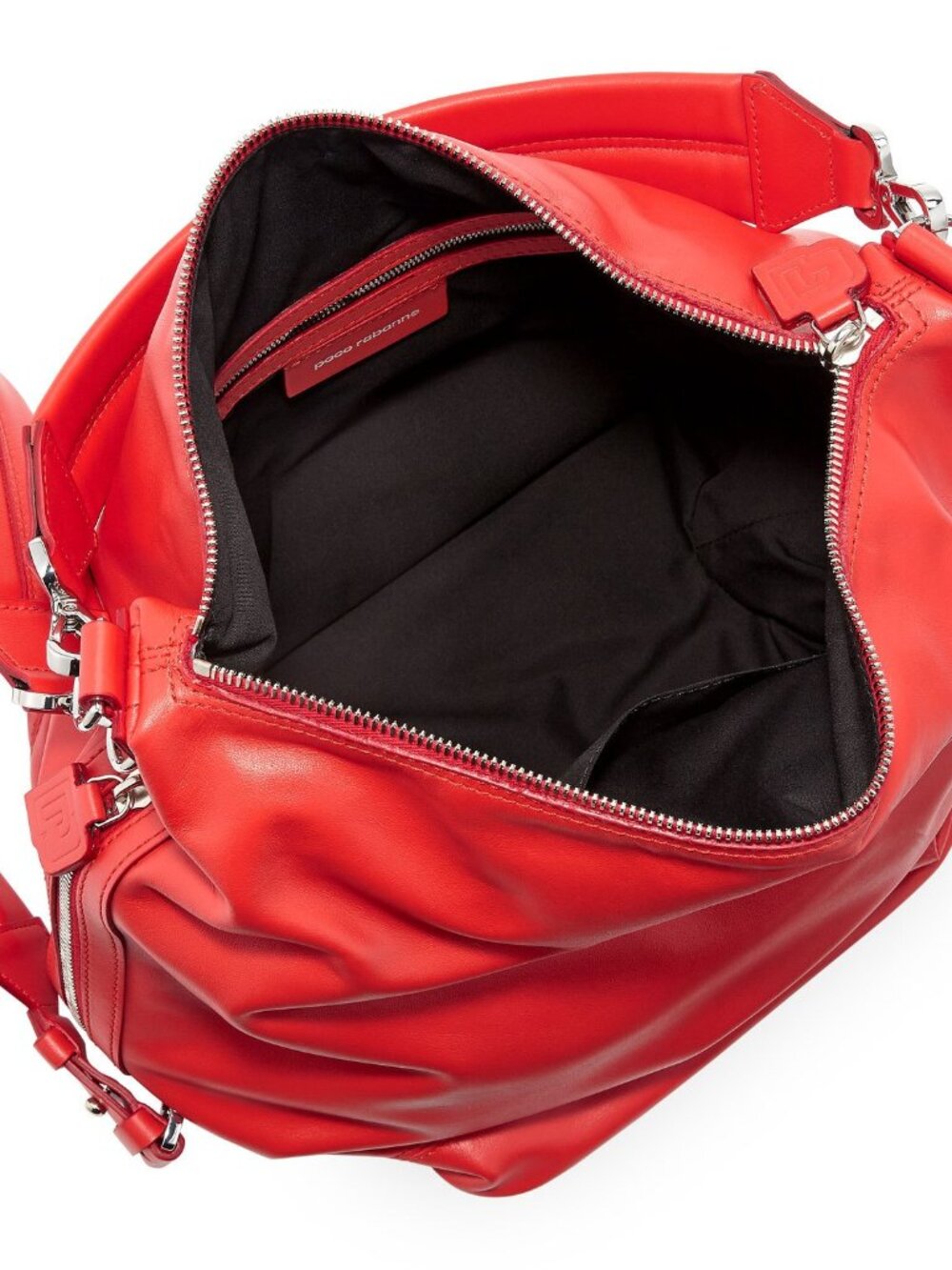 NEW Paco Rabanne Soft Calfskin Hobo Bag Convertible - Picture 3 of 16